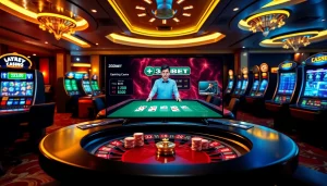 Experience the thrill of 333bet with a live dealer blackjack game and vibrant casino visuals.