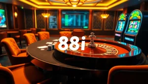 Experience the thrill of winning at 88i with lively casino tables and slot machines.