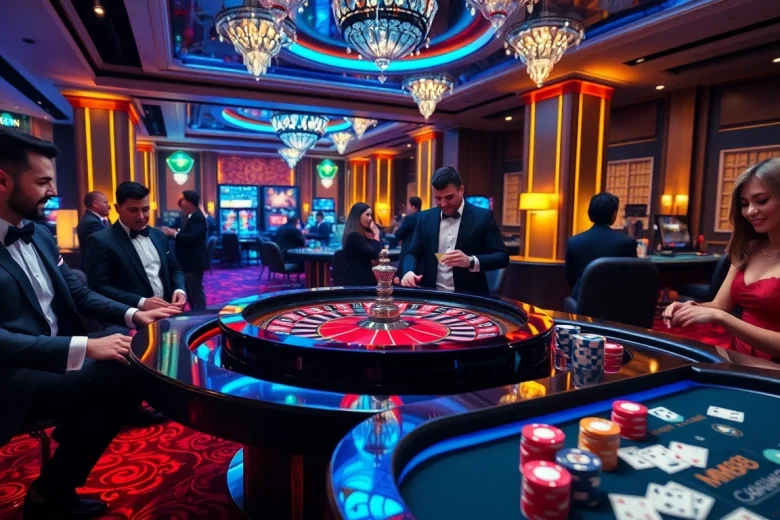Experience the excitement at https://mm88.observer/ with players winning big at a luxurious casino table.