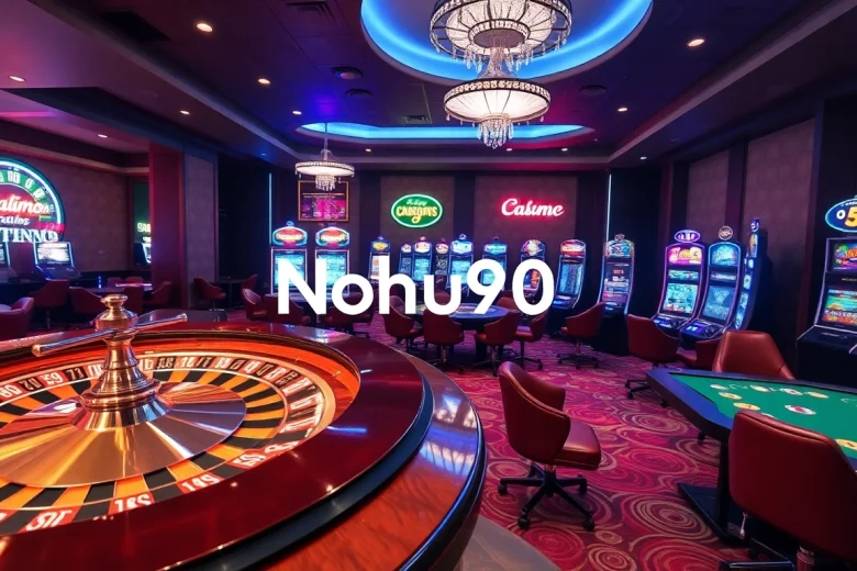 Nohu90 - Experience winning thrills at leading slot machines in a vibrant casino atmosphere.