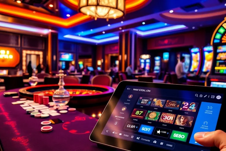 Experience action at SC88, featuring casino tables and vibrant gaming activities.