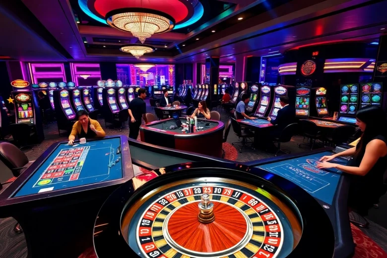 Experience exhilarating gameplay at DU88 with poker chips and roulette wheels.